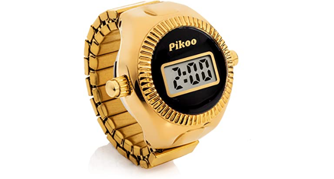 Amazon.com: Hemobllo Unisex Digital Ring Watch, Retro Quartz Watch Finger  Rings Watch Decoration for Men Women : Clothing, Shoes & Jewelry